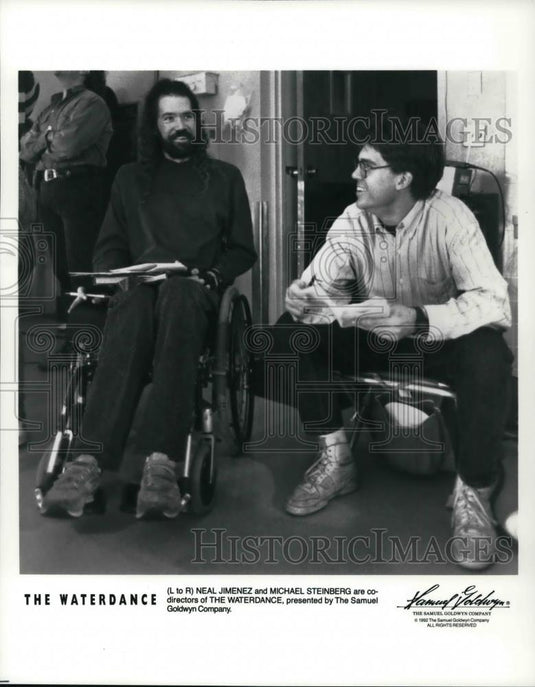 1993 Press Photo Neal Jimenez and Michael Steinberg in "The Waterdance" - Historic Images