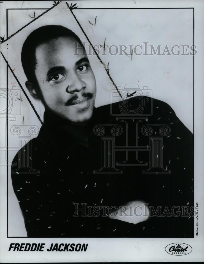 1985 Press Photo Singer Freddie Jackson - cvp27026 - Historic Images