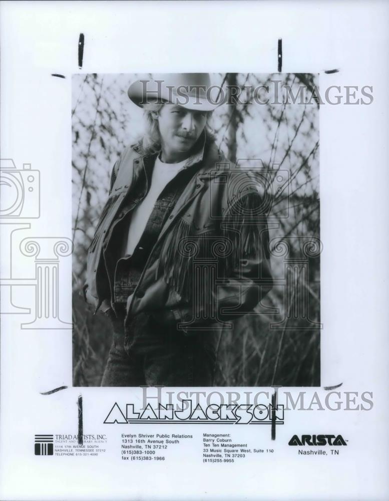 1992 Press Photo Alan Jackson Country Music Singer Songwriter and Musician - 784 - Historic Images