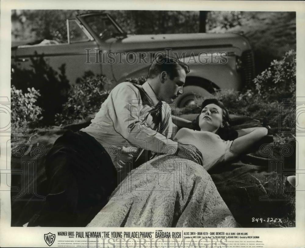 1959 Press Photo Paul Newman & Barbara Rush in The Young Philadelphians - Historic Images