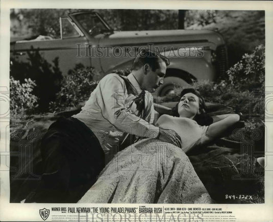 1959 Press Photo Paul Newman & Barbara Rush in The Young Philadelphians - Historic Images
