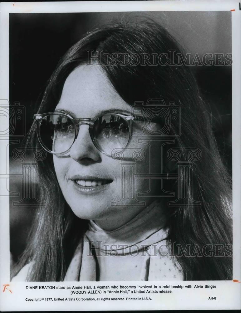 1977 Press Photo Diane Keaton In Annie Hall - cvp25291 - Historic Images