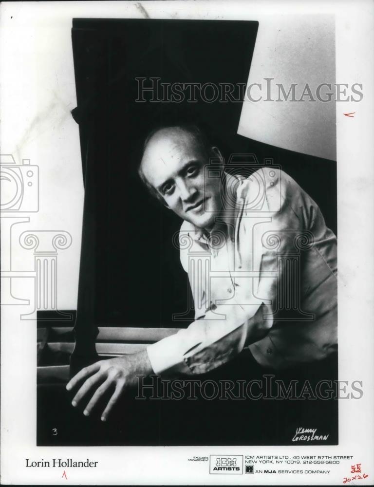 1982 Press Photo Lorin Hollander American Classical Concert Pianist - cvp24427 - Historic Images