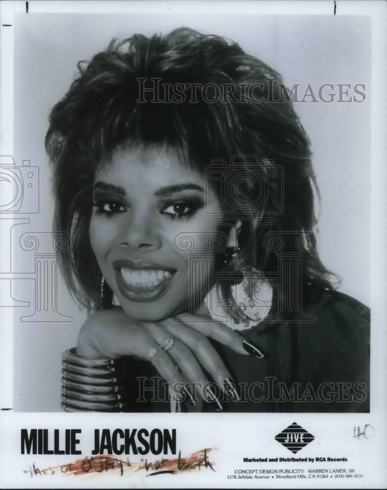 1987 Press Photo Millie Jackson Soul R&amp;B Disco Singer and Comedian - cvp21198 - Historic Images