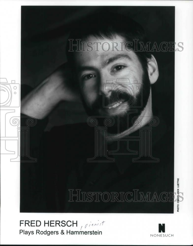 1996 Press Photo Fred Hersch Plays Rodgers & Hammerstein Pianist - cvp22011 - Historic Images