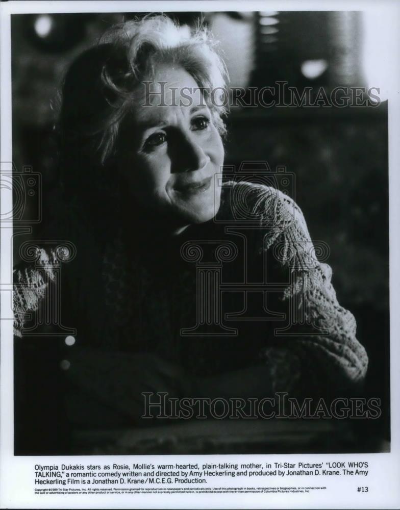 1990 Press Photo Olympia Dukakis in Look Who&#39;s Talking - cvp22918 - Historic Images