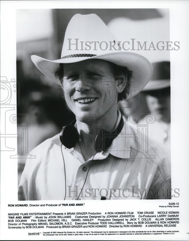 1993 Press Photo Ron Howard Director Far And Away - cvp27131 - Historic Images