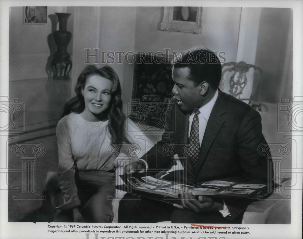 1968 Press Photo Katharine Hougton Sidney Poitier Guess Who's Coming to Dinner - Historic Images