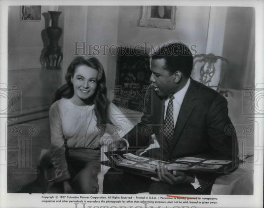1968 Press Photo Katharine Hougton Sidney Poitier Guess Who's Coming to Dinner - Historic Images