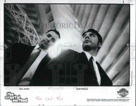 1997 Press Photo The Crystal Method Ken Jordan and Scott Kirkland - cvp22292 - Historic Images