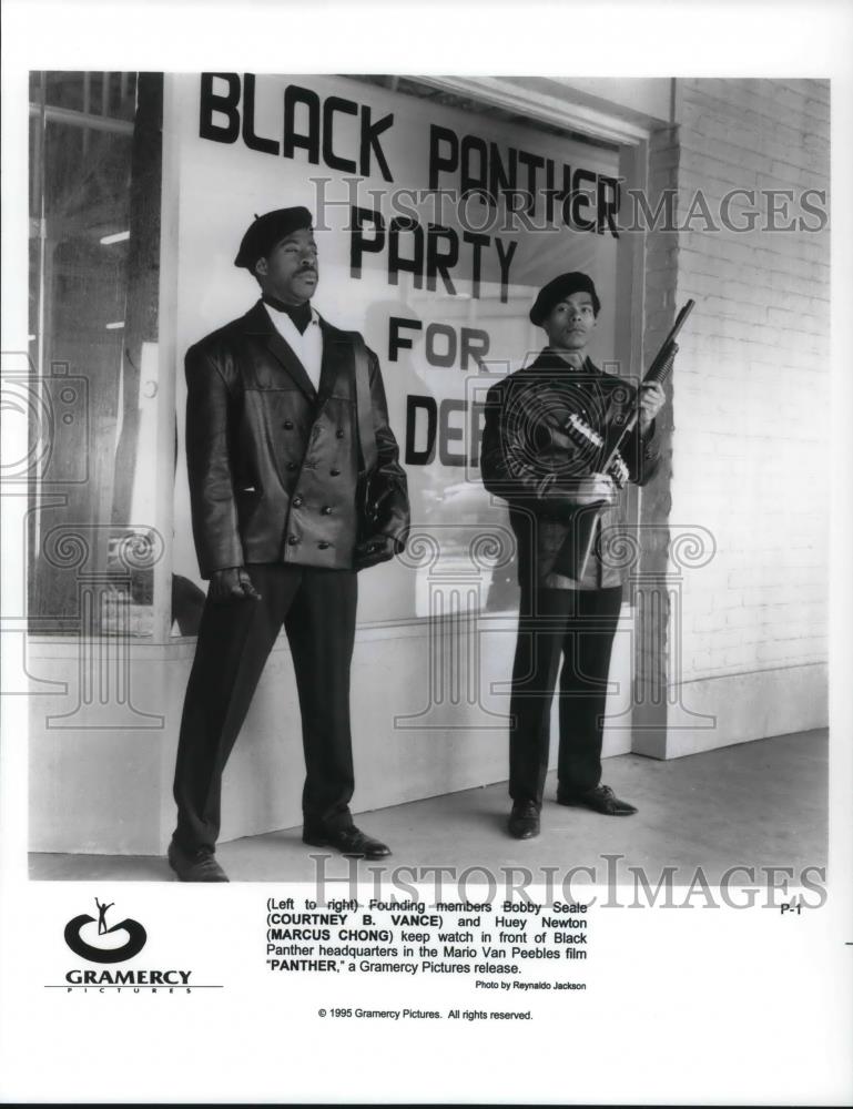 1995 Press Photo Courtney Vance Marcus Chong in Panther - cvp22753 - Historic Images