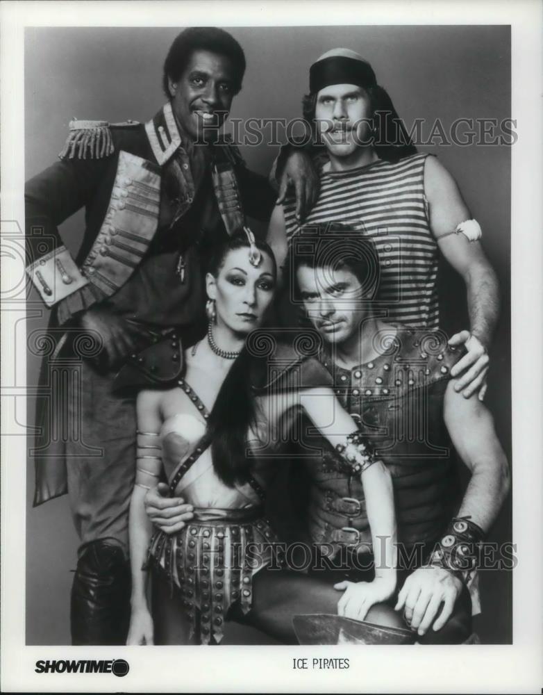 1986 Press Photo Robert Urich Mary Crosby Michael D. Roberts Anjelica Huston - Historic Images