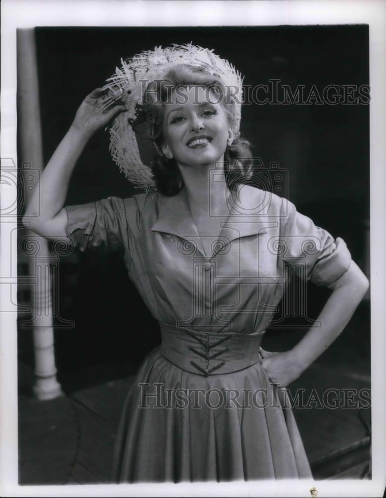 1961 Press Photo Celeste Holm in Invitation to a March - cvp24032 - Historic Images