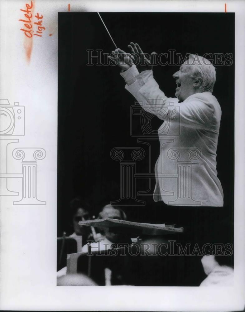 1978 Press Photo Conductor Edward Heath Cleveland Orchestra - cvp20991 - Historic Images