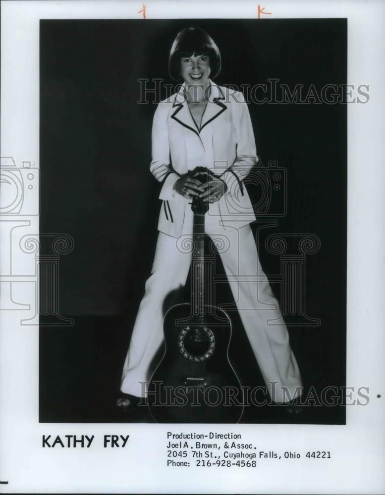 1980 Press Photo Kathy Fry Musician - cvp20674 - Historic Images