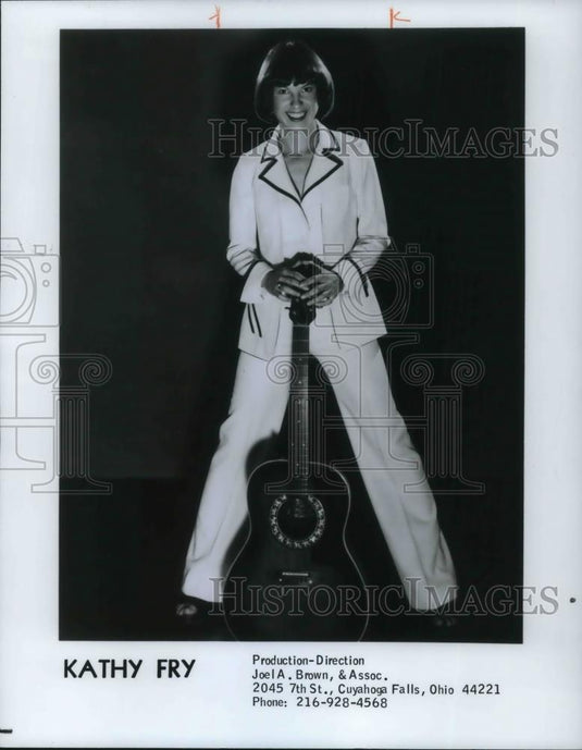 1980 Press Photo Kathy Fry Musician - cvp20674 - Historic Images