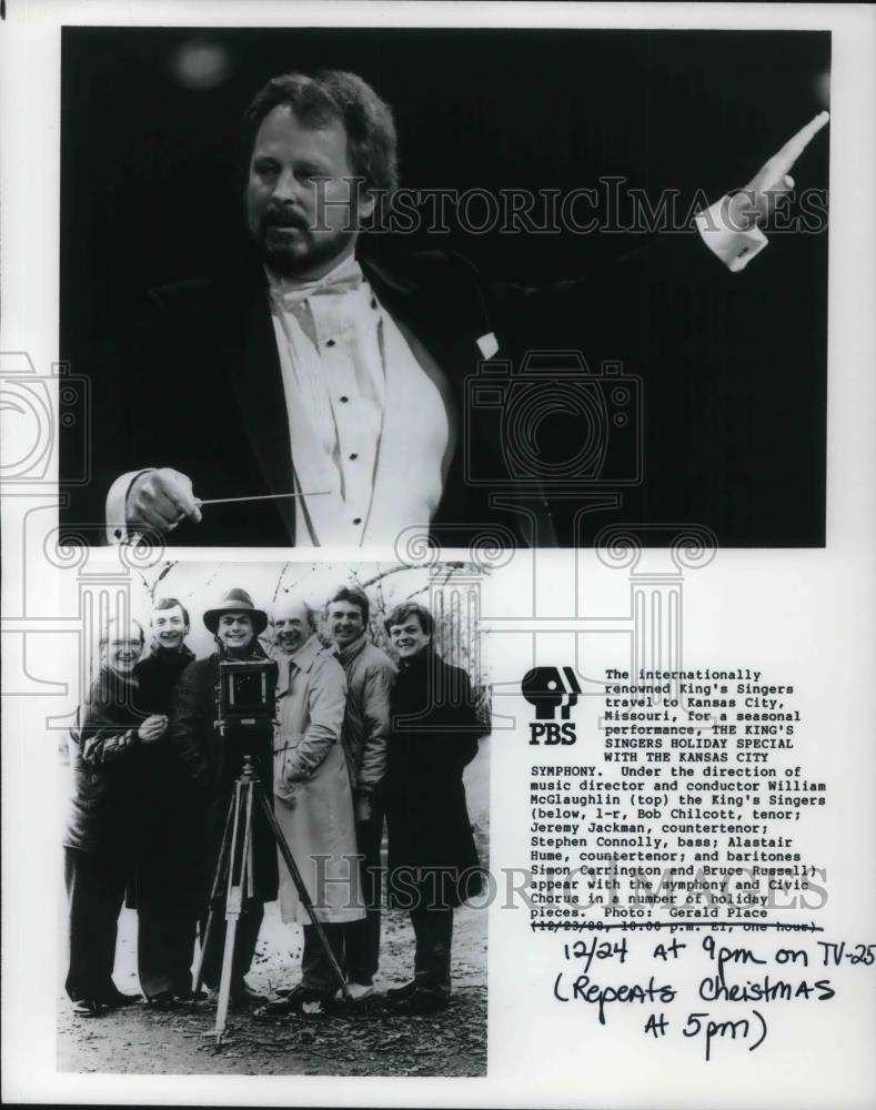 Press Photo King&#39;s Singers Holiday Special with Kansas City Symphony - cvp22838 - Historic Images