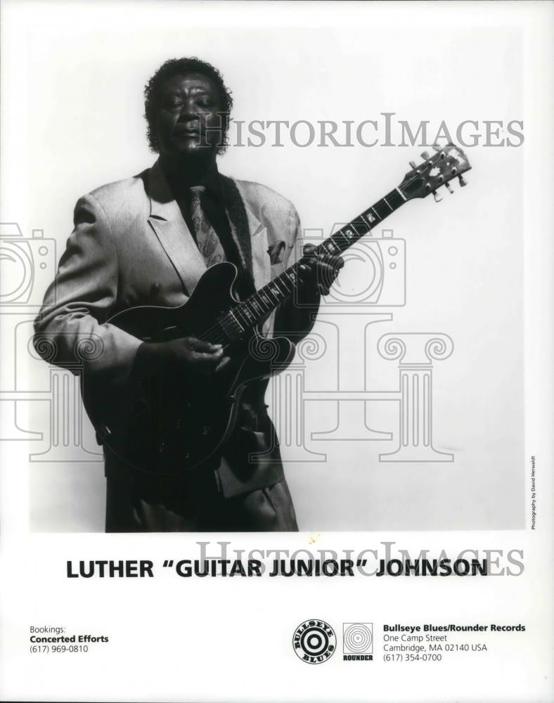 1996 Press Photo Luther Guitar Junior Johnson Blues Singer and Guitarist - Historic Images