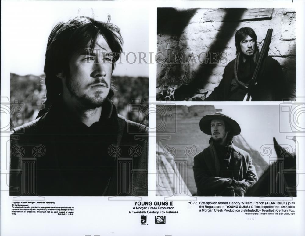 1991 Press Photo Alan Ruck in Young Guns II - cvp27722 - Historic Images