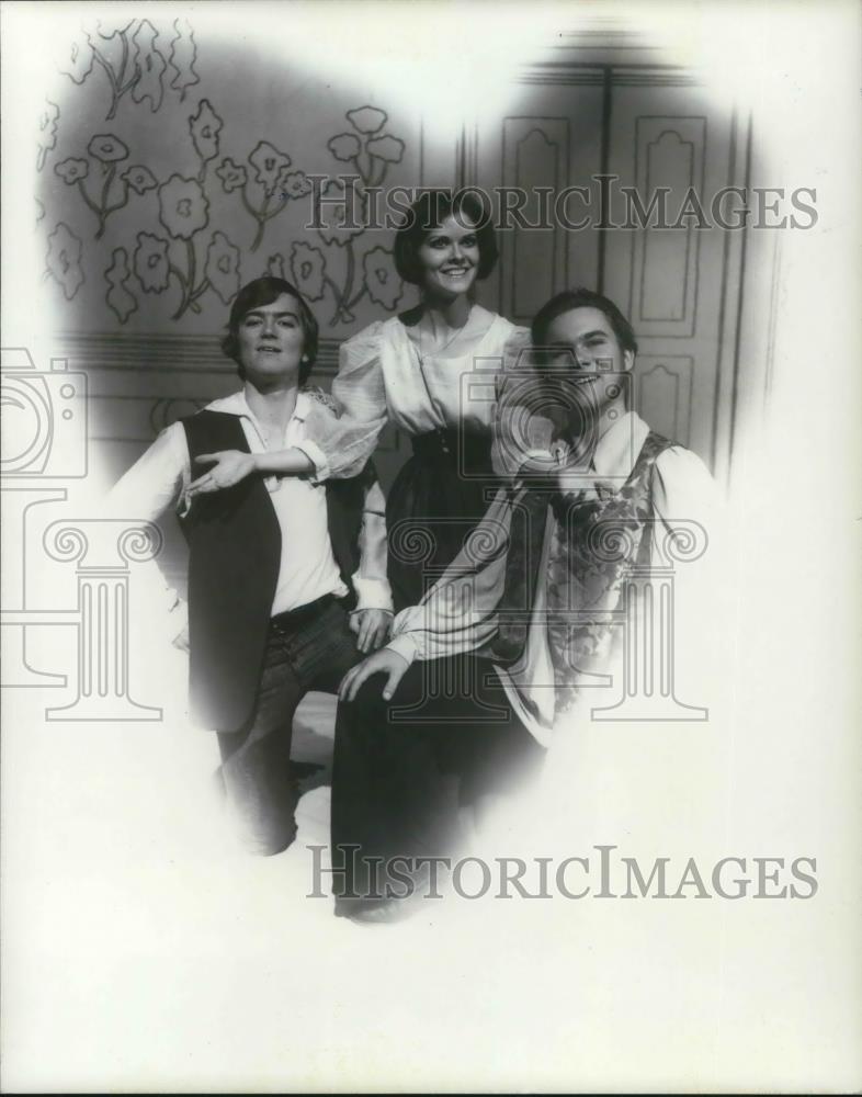 1979 Press Photo Performers of Figaro, Melvin Chalker Loryn Frey Charles Hess - Historic Images