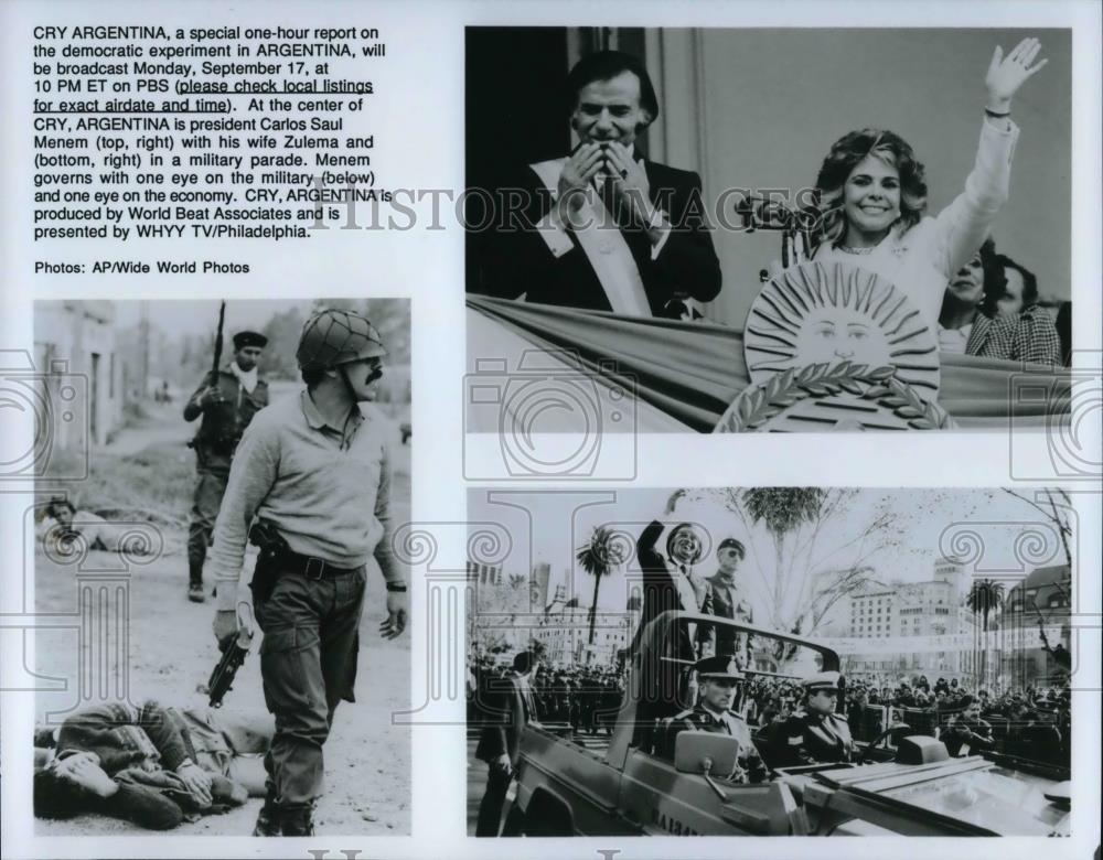 Press Photo Scenes from Cry Argentina - cvp25080 - Historic Images