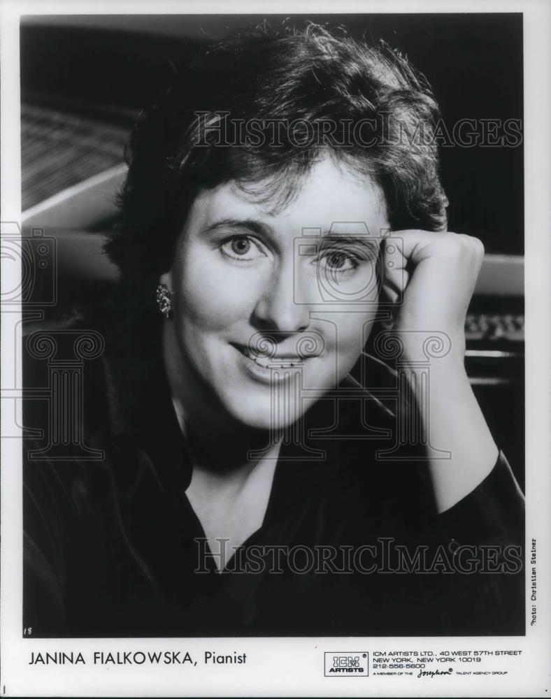 1990 Press Photo Janina Fialkowska Canadian Classical Pianist - cvp21477 - Historic Images