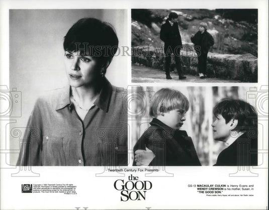1994 Press Photo Macaulay Culkin and Wendy Crewson in The Good Son - cvp20326 - Historic Images
