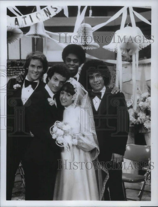 1979 Press Photo Stephen Shortridge Ron Palillo Irene Arranga Robert Hegyes - Historic Images