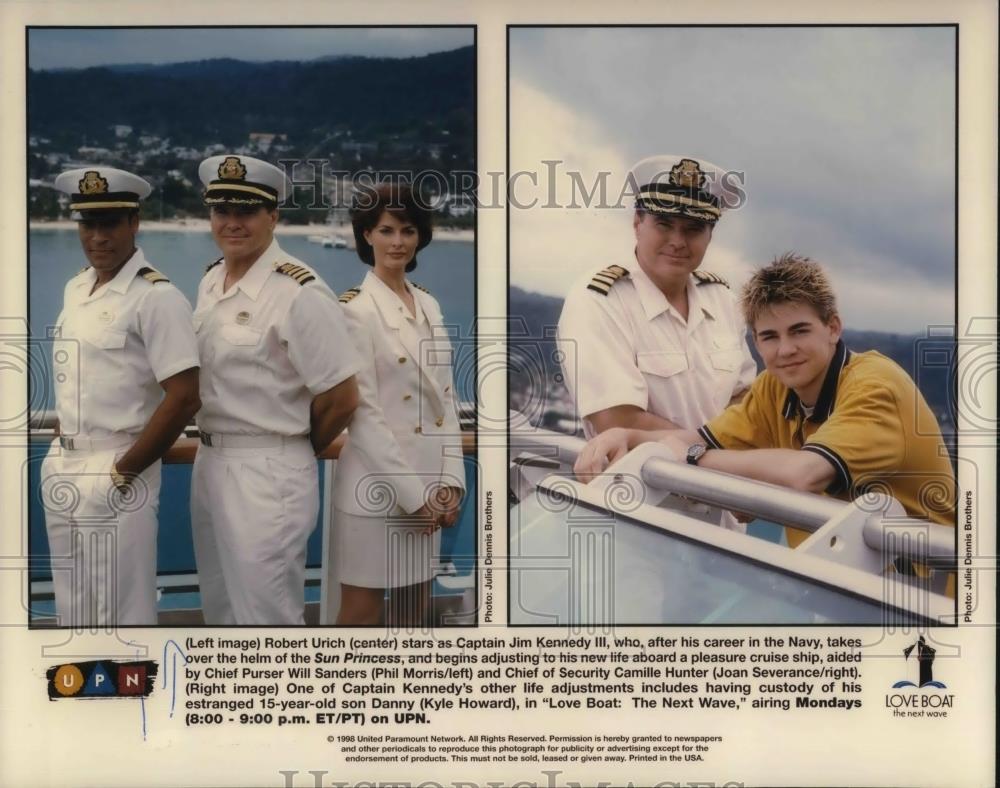 1998 Press Photo Robert Urich Phil Morris Joan Severance and Kyle Howard - Historic Images