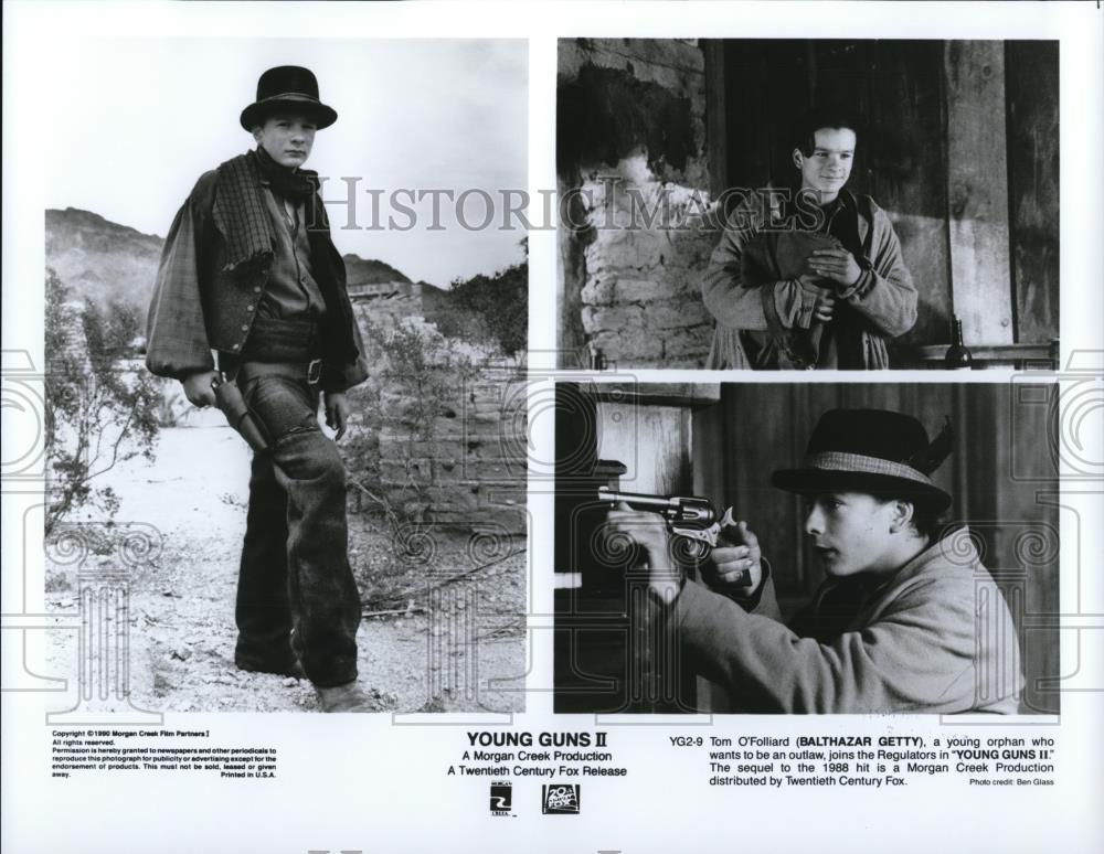 1991 Press Photo Balthazar Getty in Young Guns II - cvp27716 - Historic Images