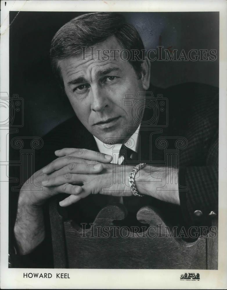 1968 Press Photo Howard Keel Singing Actor - cvp25268 - Historic Images