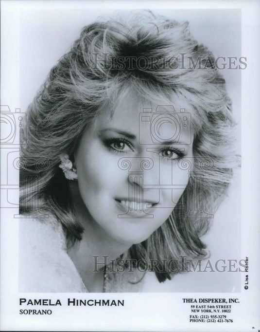 1993 Press Photo Pamela Hinchman Operatic Soprano Cleveland Opera Singer - Historic Images