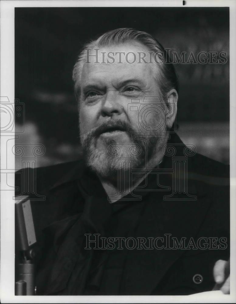1978 Press Photo Orson Welles guest star on The Tonight Show with Johnny Carson - Historic Images