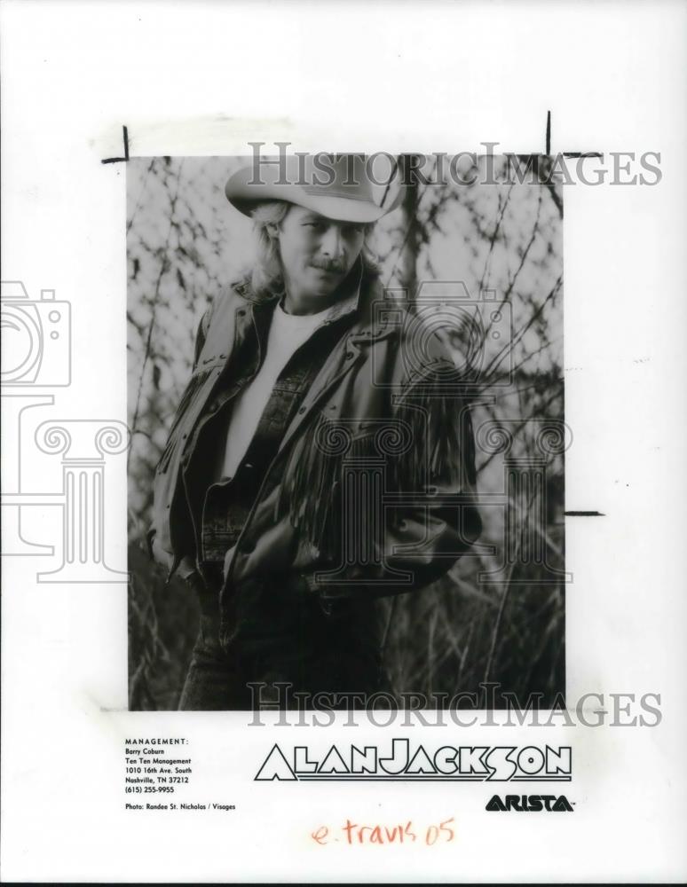 1991 Press Photo Alan Jackson Country Music Singer Songwriter Musician - Historic Images