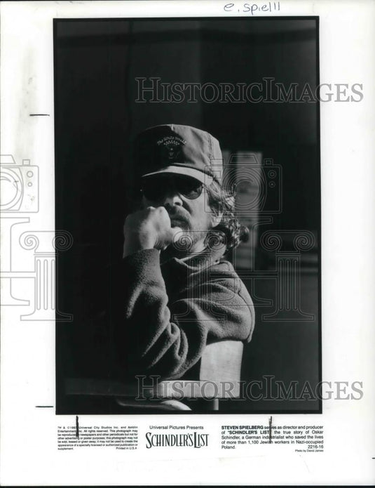 1993 Press Photo Steven Spielberg director and producer of Schindler's List - Historic Images