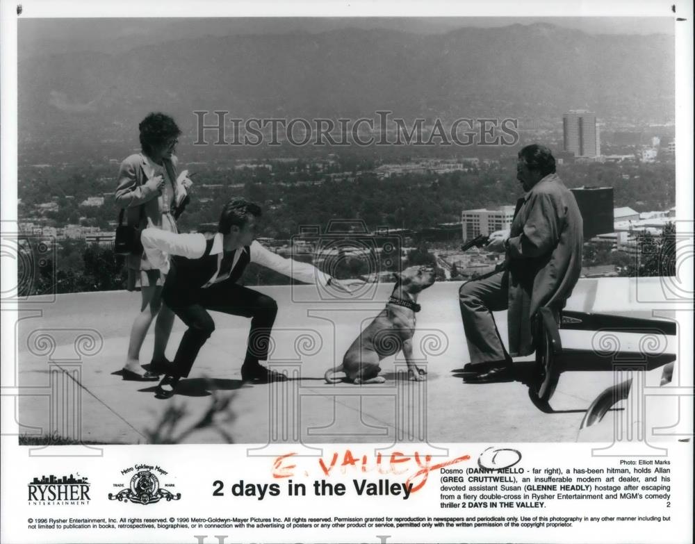 1996 Press Photo Danny Aiello Greg Cruttwell G. Headly in 2 Days in the Valley - Historic Images