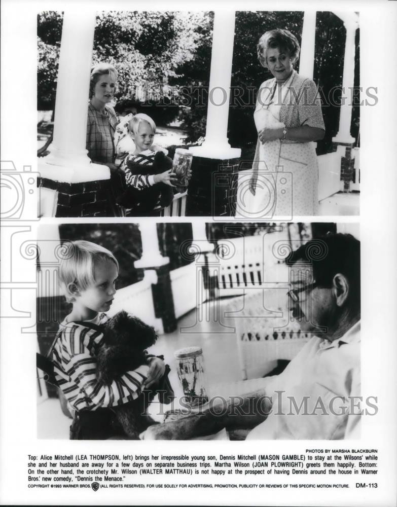 1994 Press Photo Lea Thompson Mason Gamble Joan Plowright Walter Matthau - Historic Images