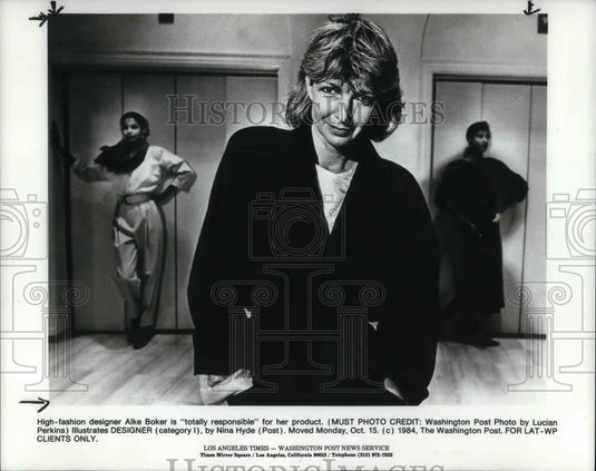 1984 Press Photo Alke Boker High Fashion Designer - cvp23629 - Historic Images