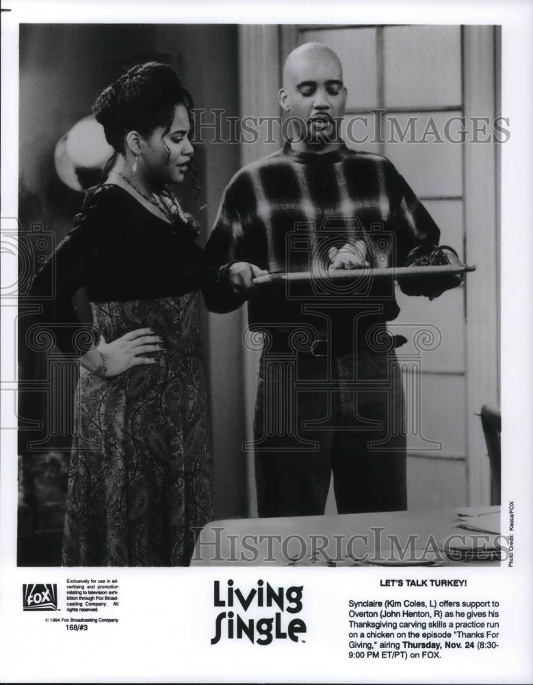 1995 Press Photo Kim Coles &amp; John Hanton in Living Single - cvp21348 - Historic Images