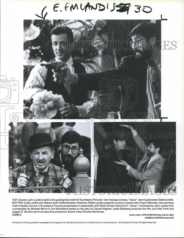 1991 Press Photo John Landis Director Of Oscar - cvp26367 - Historic Images