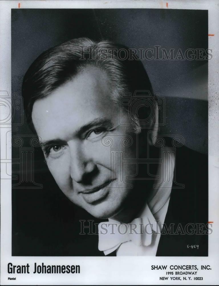 1978 Press Photo Pianist Grant Johannesen - cvp25743 - Historic Images
