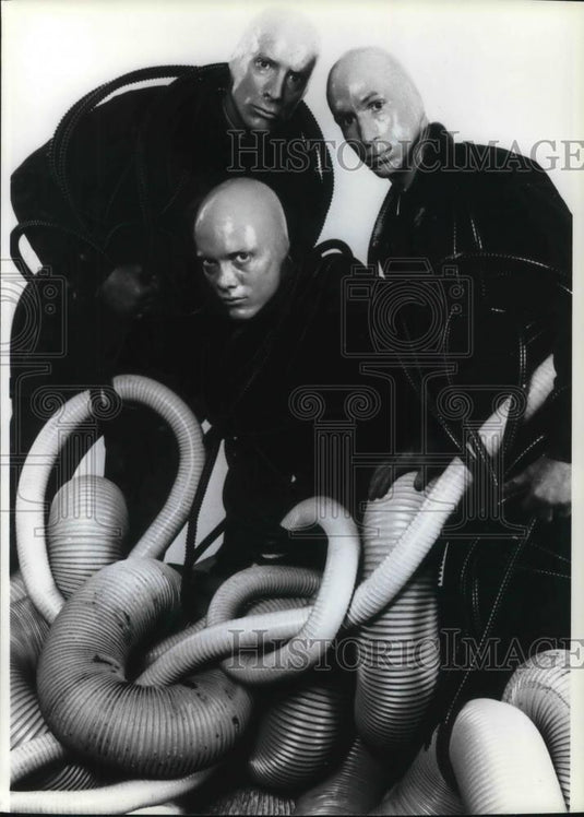 1991 Press Photo Phil Stanton Chris Wink Matt Goldman Blue Man Group - cvp23928 - Historic Images