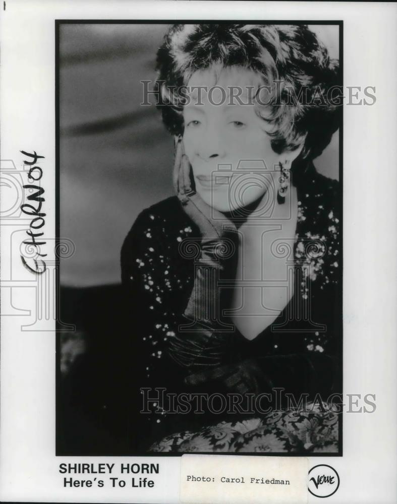 1992 Press Photo Shirley Horn in Here's to Life - cvp21701 - Historic Images