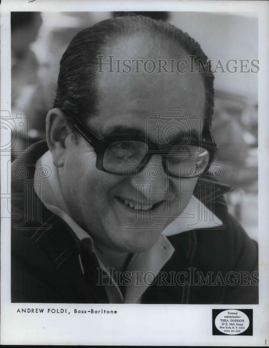 1979 Press Photo Andrew Foldi, Bass-Baritone - cvp20689 - Historic Images