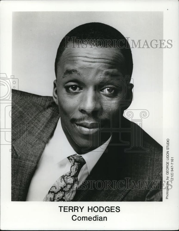 1989 Press Photo Comedian Terry Hodges - cvp27137 - Historic Images