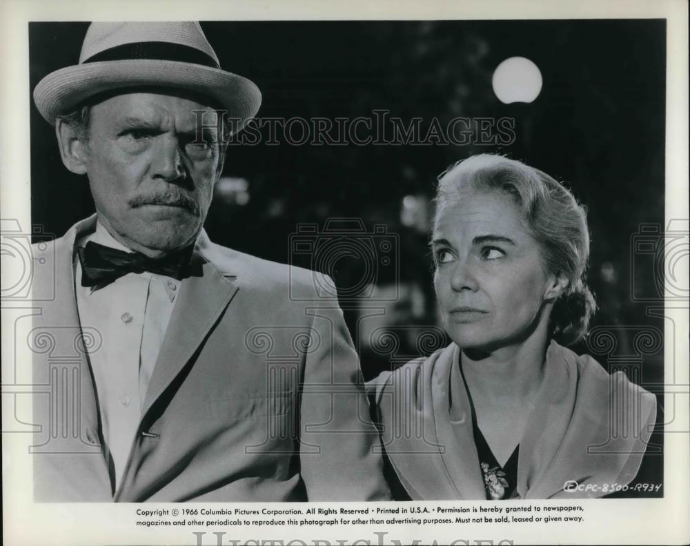 1966 Press Photo Henry Hull and Jocelyn Brando star in The Chase - cvp24903 - Historic Images
