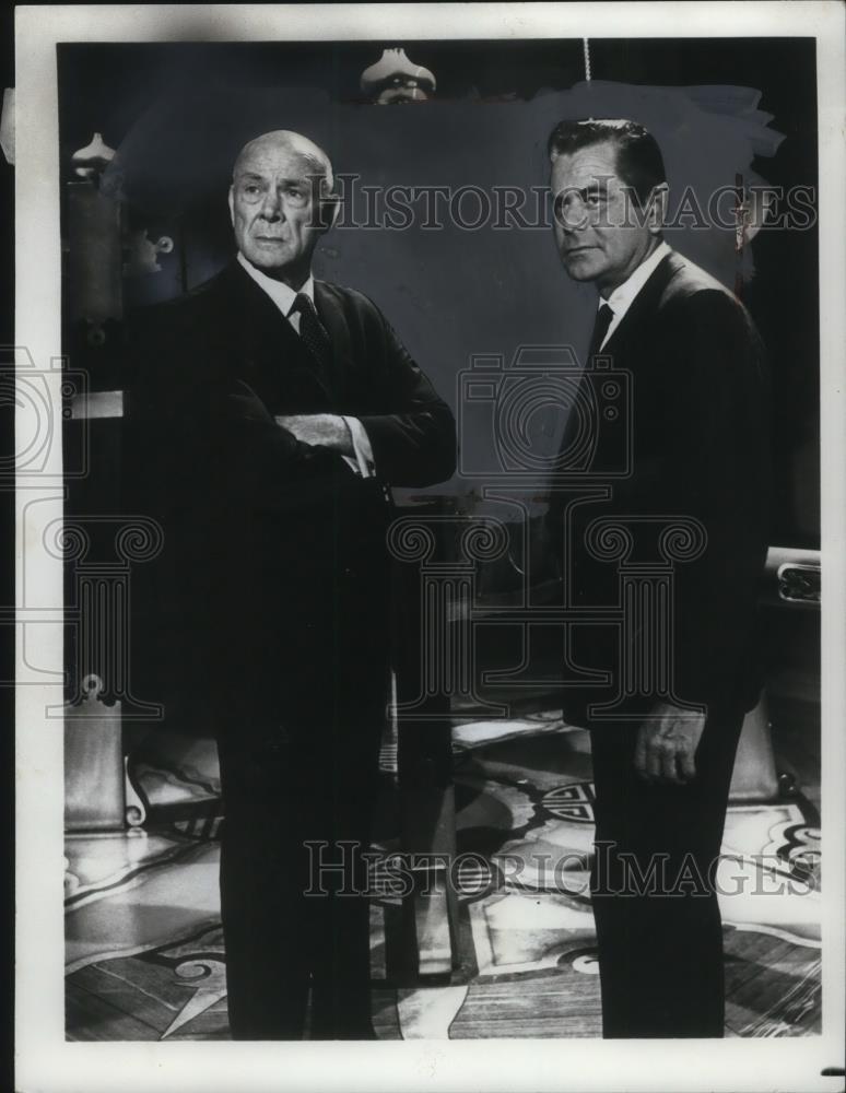 1972 Press Photo Actors Dean Jagger and Glenn Ford - cvp21179 - Historic Images