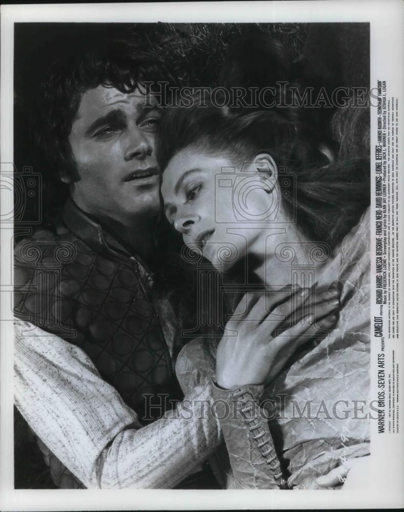 1968 Press Photo Richard Harris and Vanessa Redgrave star in Camelot - cvp23586 - Historic Images