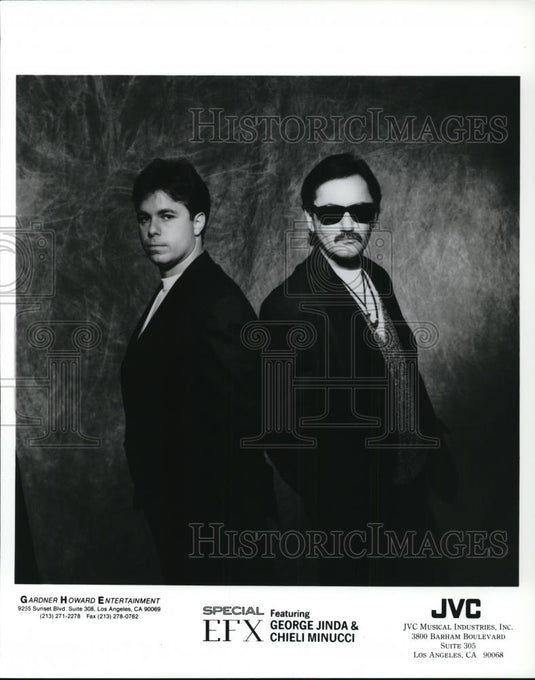 1983 Press Photo Musical group "Special EFX" George Jinda and Chieli Minucci - Historic Images