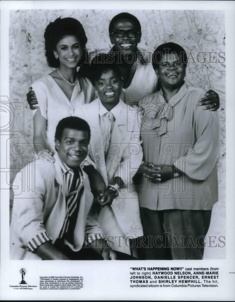 1986 Press Photo Haywood Nelson, Anne-Marie Johnson in What's Happening Now - Historic Images